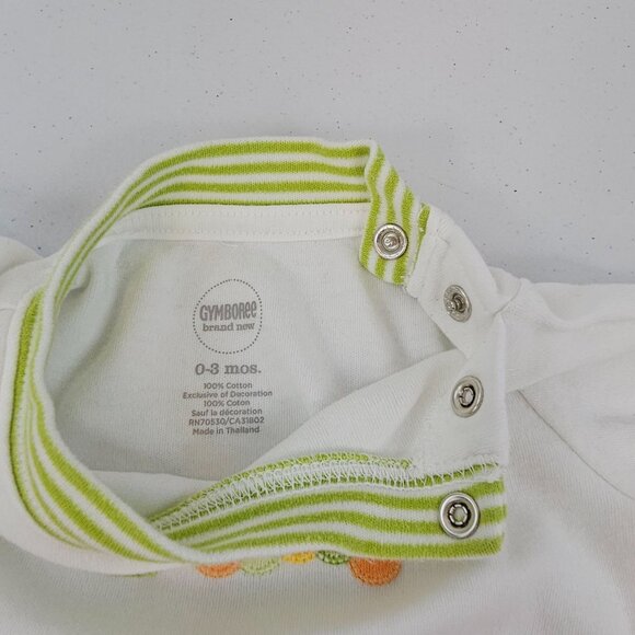 Newborn Baby Bodysuits 0-3M 3Pc Safari Zoo Animal Boys OnePiece Pajama Sleepwear - Picture 4 of 16